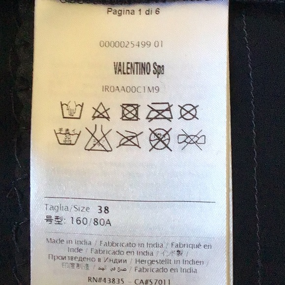 Red Valentino size 8 Navy White sequined blouse. - Picture 5 of 11